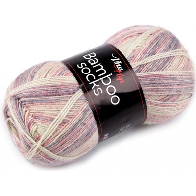 Prima-obchod Pletací příze Bamboo Socks / ponožkovka 100 g, barva 3 (7904) režná světlá