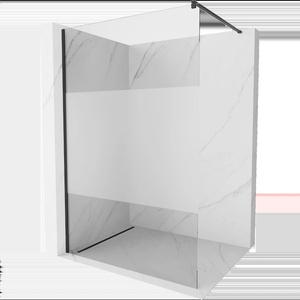 Mexen Kioto Душ стена Walk-in 100 x 200 см, прозрачно/мраз 8 мм, черна - 800-100-101-70-35 (800-100-101-70-35)