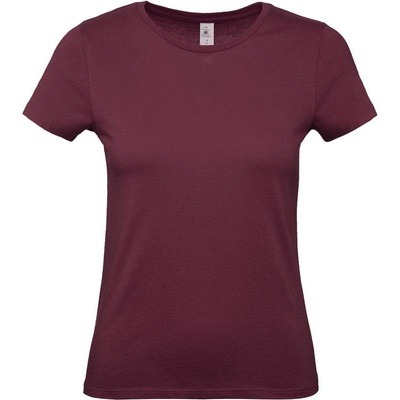 B&C Dámske tričko TW04T Burgundy