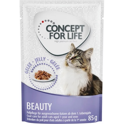 Concept for Life 12x85г Concept for Life Beauty консервирана храна за котки, в желе