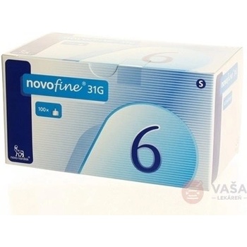 Novofine hla Inz 31 G 0,25 x 6 mm injekčná ihla jednorázová 31 G x6 mm 1 x 100 ks