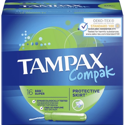 Tampax Тампони с апликатор Tampax - Super, 16 броя