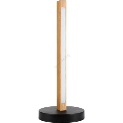 Led настолна лампа verde led/10w/230v 3000k дъб/черен (la59518)