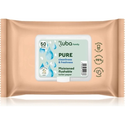 LUBA Family vlhčený PURE 50 ks