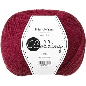 Bobbiny Friendly Yarn Wine Red Плетива прежда (FY-014)