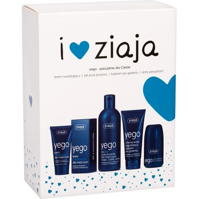 Ziaja Men sprchový gel 3v1 300 ml + hydratační krém SPF6 50 ml + balzám po holení 75 ml + antiperspirant 60 ml dárková sada