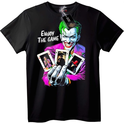 NOONEBRAND Тениска с Joker: Насладете се на играта - M, White