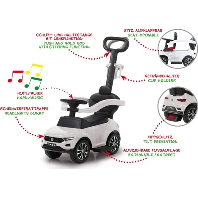 Jamara rider VW T-Roc 3 in 1 bílé