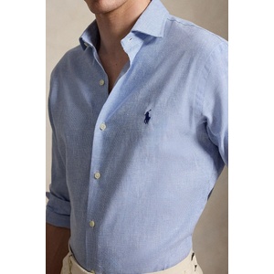 Ralph Lauren риза мъжка с лен (710B16698)