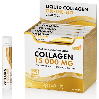 Swedish Gold Collagen 15,000mg bez cukru 25 ml x 20 shotov