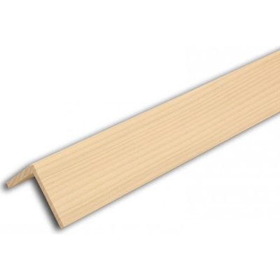 Rohová lišta č.280 - 50 mm x 50 mm, 1 oblá hrana " L", smrková, ŠL5050D