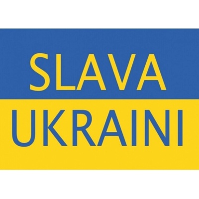 Bina Samolepka vlajka Ukrajina Slava Ukraini 14,8x21 cm 1 ks