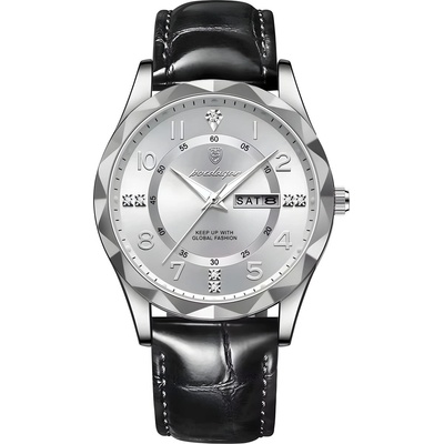 Poedagar Часовник poedagar el-35019 - Черен / Сребърен 2 kp35019 (el-35019)