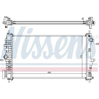 Chladič motoru NISSENS 630714
