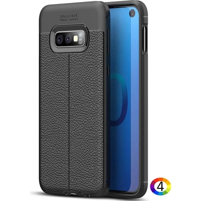 Samsung Galaxy S10e Удароустойчив Litchi Skin Калъф и Протектор