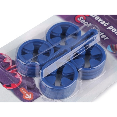 Párovač ponožek 40x60mm modrá 1 blistr – Zboží Mobilmania