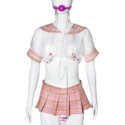 BDSM sada s roubíkem a svorkami smyslná dominance Fialová – Zbozi.Blesk.cz