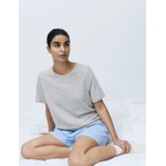 Marks & Spencer Кратък комплект с високо съдържание на памук и печат Marks & Spencer сива Marks & Spencer | Siv | ЖЕНИ | M