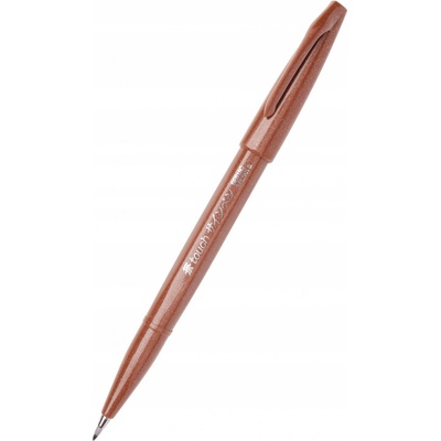 Pentel Štetcové pero kaligrafické ohybný hrot SES15C E hnedé