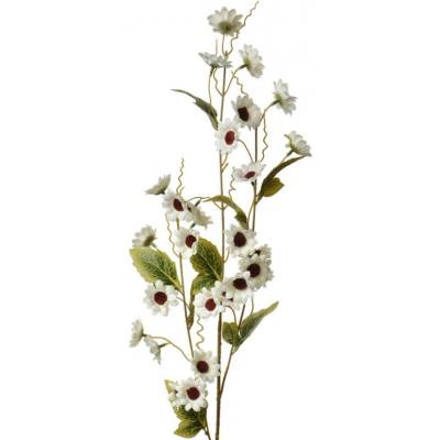Velká umělá květina bílá pomněnka – 107 cm