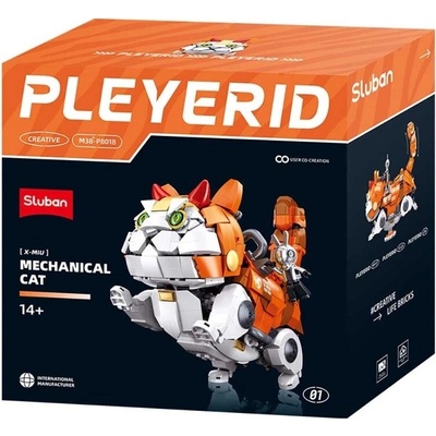 Sluban P8018 Mechanická kočka oranžová