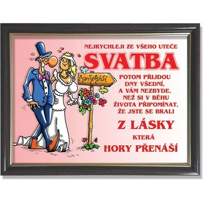 Rámeček - Nejrychleji ze všeho uteče svatba