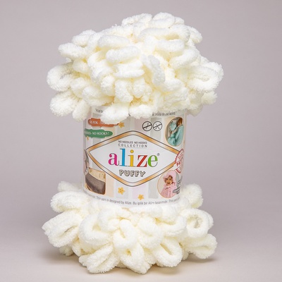 Alize Příze Puffy 62 smetanová