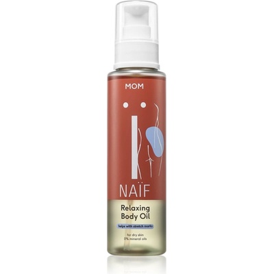 Naif Mom релаксиращо олио за тяло против стрии 100ml