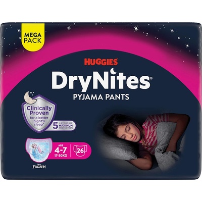 DryNites natah.kalhot.dívky 4-7let/17-30kg/26ks