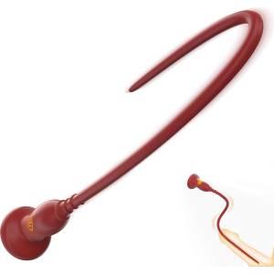 SuperLove Premium Silicone Vibrating Urethral Sound for Deep Stimulation Red
