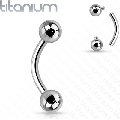 Šperky4U piercing banánek titan TIT1006-16124
