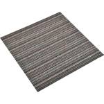 vidaXL Килим 20 бр. Антрацитно с ивици 50 x 50 cm 100% Полипропилен (42046745)