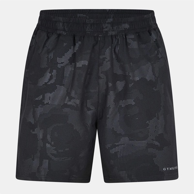 Gym King Къси панталони Gym King Mens Camo Performance Gym Shorts - Black