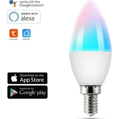 Tuya WiFi LED žárovka 5W E14 AS-JL06