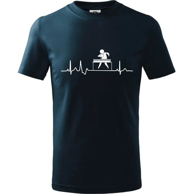 EKG stolný tenis tričko detské tmavomodrá