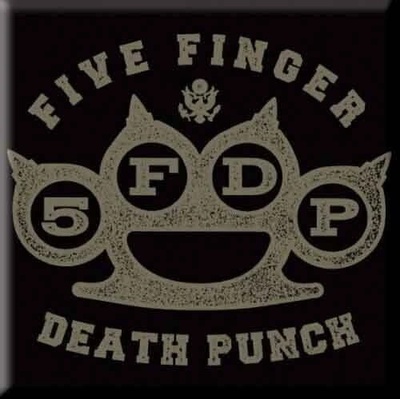 Five Finger Death Punch Brass Knuckle Магнит (FFDPMAG01)