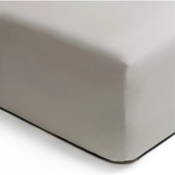 CLARYSSE Единичен чаршаф с ластик NOA 90 x 200 см, сиво kámen, памук, Clarysse (CLALFLG005P9010)