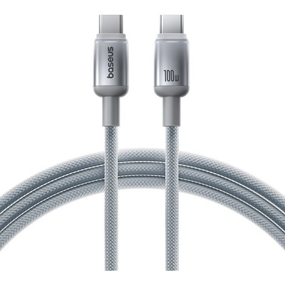 Baseus E0420702 USB-C na USB-C 100W 480Mbps 1m stříbrný