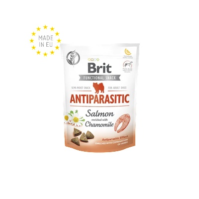 Brit Care Dog Functional Snack Antiparasitic Salmon - антипаразитно лакомство със сьомга и лайка 150гр