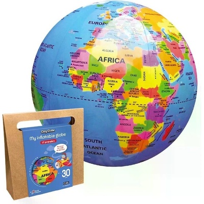 Nafukovací globus Caly My inflatable globe - Lil' geographers, globe 30 cm