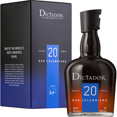Dictador 20 Reserva Icónica 40% 0,7 l (čistá fľaša)
