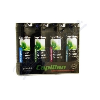 Capillan S 4 x 200 ml aktivátor + šampón + balzam + sprchový gél darčeková sada