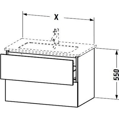 Duravit L-Cube LC624004949