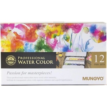 Akvarelové barvy Mungyo Gallery Professional 12 barev