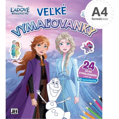 Omaľovanka veľká Ľadové kráľovstvo