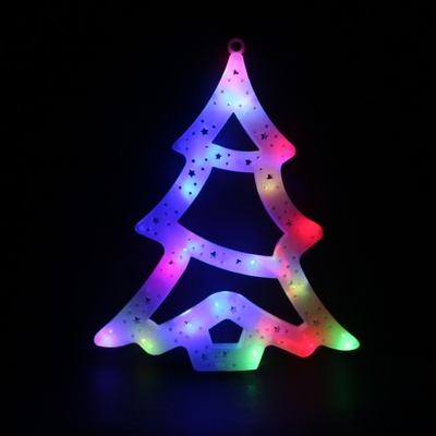 eCa Vianočný závesný LED Stromček 31 x 25 cm IP20 multicolor