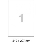 CDRmarket Самозалепващи етикети R0502.1123, лазерни, матови, полиестер, 210 x 297 mm, 1 етикет, A4, 50 листа (R0502.1123B)