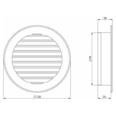 EUROPLAST VR100 100 mm bílá