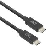 ACT USB кабел ACT USB-C - USB-C, USB4, 240 W, 2 m, черен (EWENT-ACT-CAB-AC7432)