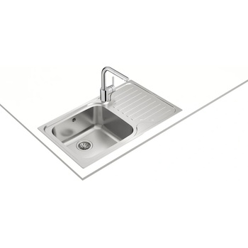 Teka Super bowl 1c 1e max ГЛАДКА ДЯСНА Иноксова мивка за вграждане, гладка, десен отцедник, за шкаф със светъл отвор 60 см (М.544.1Д)